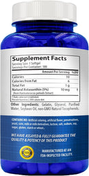 Astaxanthin Supplement for Men and Women | Antioxidant & Carotenoid Rich Astaxanthin 10mg From Haematococcus Pluvialis Microalgae for Eye & Skin Health Support (180 Day Supply) Packaging May Vary Infinity Warehouse