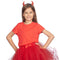 FUNCREDIBLE Red Devil Horns Headband | Glitter Devil Ears Headband | Devil Costume Accessory | Halloween Fancy Cosplay Outfit Accessories for Women, Men and Kids (Red) Funcredible