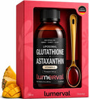 Liposomal Glutathione + Astaxanthin Liquid Supplement, Vitamin C, R-ALA Infinity Warehouse