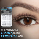 Ardell False Eyelashes Knot-Free Individuals Combo Black, 6-Pack (contains 6 packs of lash trays with 56 Individual Lashes each) Ardell