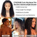 CYNOSURE Highlight Ombre Lace Front Wig Human Hair Colored 13x4 Curly Honey Blonde Wig Invisible HD Lace Frontal Pre Plucked Hairline 180% Density (22 Inch, Highlight) CYNOSURE