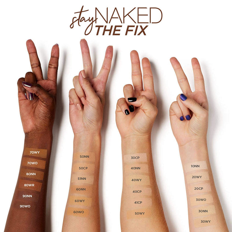 Urban Decay Stay Naked The Fix Powder Foundation, 10NN - Matte Finish Lasts Up To 16 Hours - Water & Sweat-Resistant - Comes with Charcoal-Infused Sponge URBAN DECAY