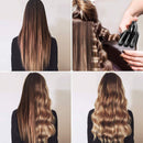 Hair Waver 3 Barrel Curling Iron Wand 1 Inch Crimper Hair Iron Tourmaline Ceramics Triple Barrels Hair Crimper Heat Up Quickly Mermaid Beach Waves Curling Iron Black EYOBE