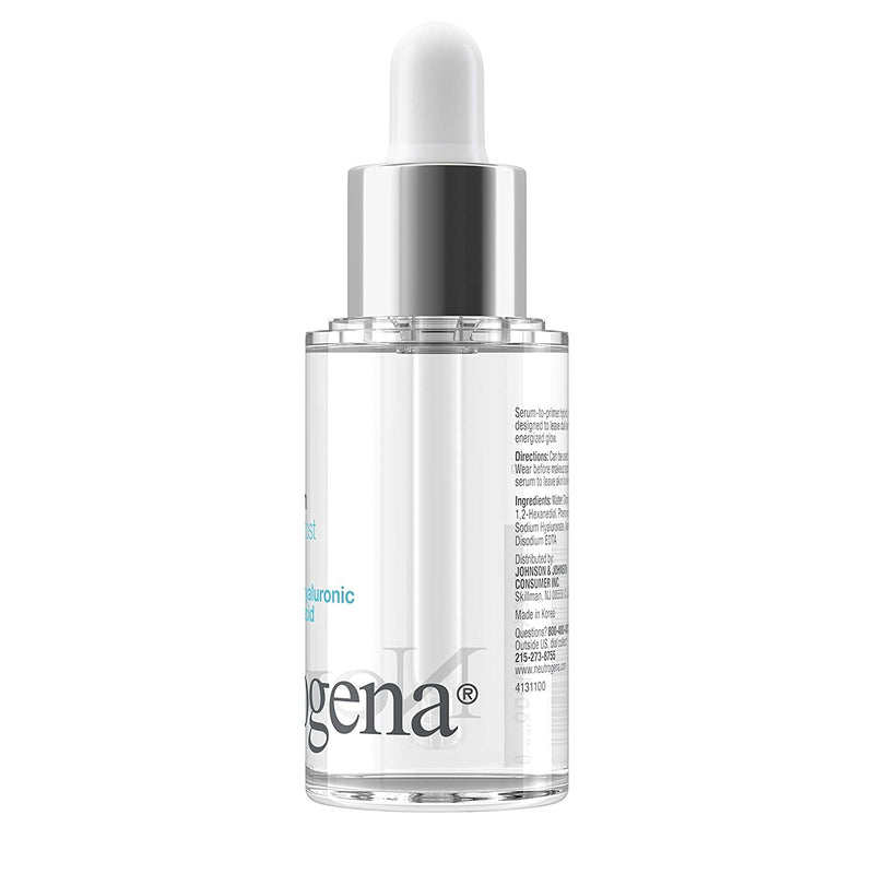 Neutrogena Hydro Boost Glow Booster Primer & Serum, Hydrating & Moisturizing Face Serum-to-Primer Hybrid, Infused with Purified Hyaluronic Acid & Designed to Instantly Hydrate, 1.0 fl. oz Neutrogena