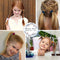 Beauty Wig World 5 Pack Elastic Ribbon Hair Ties Set 25 Pcs Multi-Colors No Crease Ponytail Holder Hair Bands Floral Hair Supplies Colorful Bracelet for Girl and Women Hair Accessories Beauty Wig World