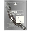 Kitsch Pro Bungee Hair Ties, Hair Ties with Hooks for Updos, Hair Bungee, Hair Elastics for Ponytails, Bungee Cord Hairties for All Hair Types, 6 Count, Brown Kitsch
