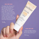 purlisse Perfect Glow BB Cream SPF 30: Cruelty-Free & Clean, Paraben & Sulfate-Free, Medium Coverage, Hydrates with Jasmine | Light Warm 1.4oz pūrlisse