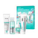 Anua Salmon DNA PDRN Glow Essential Starter Kit, Hyaluronic Acid Skincare Set, Glass Skin Routine with Firming & Hydrating Cleanser, Toner, Serum & Cream, Mini Travel Essentials, Korean Skincare Gift Infinity Warehouse