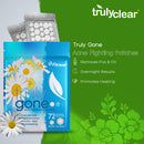 Truly Gone Acne Fighting Super Dots, 72 Count, 100% Hydrocolloid Acne Patches to Heal Pimples Acne Scars and Whiteheads, Invisible Blemish Remover Stickers,1 Pack Truly Clear