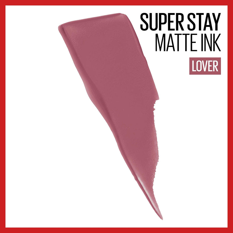 Maybelline New York SuperStay Matte Ink Liquid Lipstick, Lover, 0.17 Ounce Maybelline New York