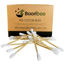 Boonboo Cotton Swabs | 400 Count Bamboo Cotton Buds | Plastic-Free | Biodegradable & Sustainable BOONBOO