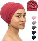 Satin Bonnet Lined Sleeping Beanie Hat Bamboo Headwear Frizzy Natural Hair Nurse Cap for Women and Men CAPLORD