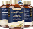NMNH (Dihydronicotinamide Mononucleotide), NMN Alternative Supplement w/Niacinamide (Vitamin B3), Quercetin, Trans-Resveratrol, Support NAD+, Skin Cell Health*, Anti-Aging & Energy, 120 Caps Infinity Warehouse
