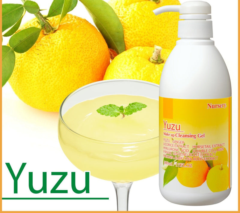 Yuzu W Cleansing Gel By Nursery for Women Cleanser, 16.9 Ounce (500ml) Nursery