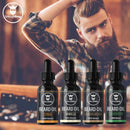 Scented Beard Oil Variety Pack of 4 - Natural Citrus, Vanilla, Sandalwood, & Cedarwood Sampler Scents for Men - Softens & Conditions with Organic Tea Tree, Argan, & Jojoba Oils - Striking Viking Striking Viking