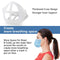 3D Mask Bracket - Oceantree Inner Support Frame for Face Mask Protect Lipstick, More Space Nose Protection Stand Holder Cool Smoothly Breathing Mask Guards for Under Mask Mask Accessories OCEANTREE