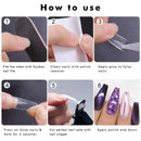 Nail Tips Fake Nails Kit - Ejiubas Nail Tips And Glue 500PCS Clear Nail Tips Cofffin Nail Tips Acrylic Nail Tips 4PCS Nail Glues 1PC Nail File With Case for Nail Salons and DIY Nail Art, 10 Sizes Ejiubas