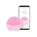 FOREO LUNA mini 3 Silicone Facial Cleansing Brush for All Skin Types Pearl Pink, Ultra-hygienic, 30-sec Glow Boost Mode, 12 Intensities, 400 uses/USB Charge, App-connected, 2-year Warranty FOREO