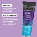 John Frieda Frizz Ease Dream Curls Curly Hair Shampoo, SLS/SLES Sulfate Free, Helps Control Frizz, with Curl Enhancing Technology, 8.45 Fluid Ounces (Pack of 2) John Frieda