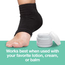 ZenToes Moisturizing Heel Socks 2 Pairs Gel Lined Toeless Spa Socks to Heal and Treat Dry, Cracked Heels While You Sleep (Men's Large 12+, Gray) ZenToes