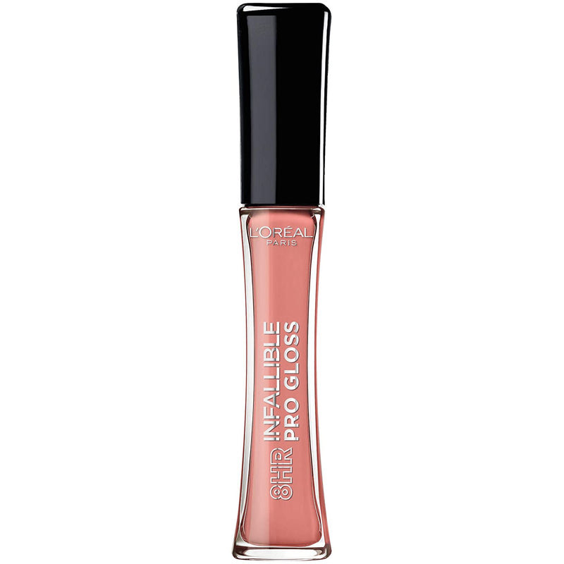 L’Oreal Paris Makeup Infallible 8 Hour Hydrating Lip Gloss, Shell Pink, 0.5 Ounce L'Oreal Paris Store