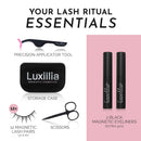 Luxillia Magnetic Eyelashes Kit – 16 Piece Magnetic Eyelash & Eyeliner Set with Applicator – Natural Look Easy Apply Reusable Fake Extension Lashes, No Glue – Pestañas Postizas Magnéticas Naturales Infinity Warehouse