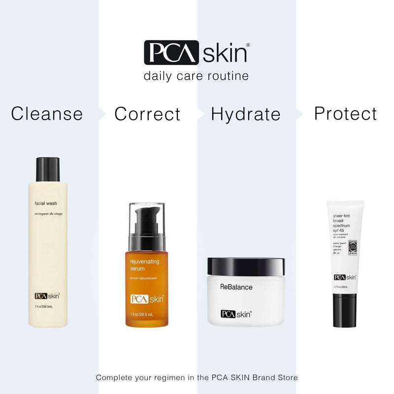 PCA SKIN Sheer Tint Broad Spectrum SPF 45, Mattifying Tinted Sunscreen, Water and Sweat Resistant UVA/UVB Protection, 1.7 fl. oz. ACE