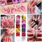 12 Colors Heart Holographic Nail Glitter Sequin Accessories Colorful 3D Nail Flakes Powder UV Gel Polish Acrylic Design for Women Girls Manicure Tips False Nails Supplies Kit Decorations KANGM
