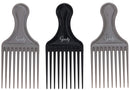 Goody Comb & Lift Hair Pick, Assorted Colors, 3 Count (Pack of 1) GOODY