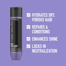MATRIX Total Results So Silver Conditioner | Hydrates Dull, Blonde & Silver Hair | for Color Treated Hair MATRIX