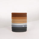 GIMME Bands Any Fit Hair Ties | No Break Microfiber Hair Elastics | A Firm Yet Gentle All Day Hold with No Snagging, Dents, or Breakage | Neutrals GIMME