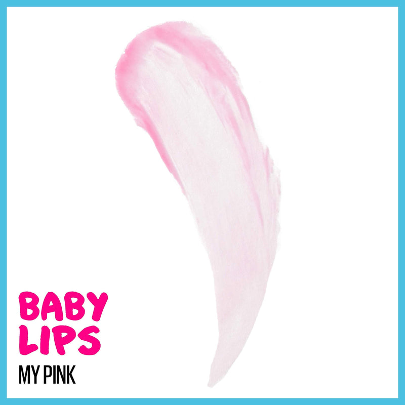 Maybelline New York Baby Lips Glow Lip Balm, My Pink, 0.13 oz. Maybelline New York