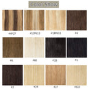 20 Inches Halos Hair Extensions Human Hair Wire In Hair Extensions One Piece Secret Fish Line Hair Piece Transparent Invisible Rubber Band With 2 Clips Long Curly/Wavy