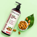 Organic Sweet Almond Oil for Hair and Skin, 100% Pure and Cold-Pressed, Hexane-Free, Lightweight, Non-Greasy Skin Moisturizer, Nourishing Massage Oil, Effective Carrier Oil by Shiny Leaf 16 fl. oz. Shiny Leaf