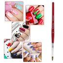 Accmor Kolinsky Acrylic Nail Brush, 3D Nail Art Brush for Acrylic Powder, 100% Kolinsky Nail Art Brush Professional Salon Quality (Size