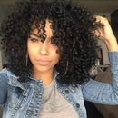 Curly Wigs for Black Women - Premium Curly Afro Wig, Short Synthetic Kinky Curly Wig with Bangs N\A