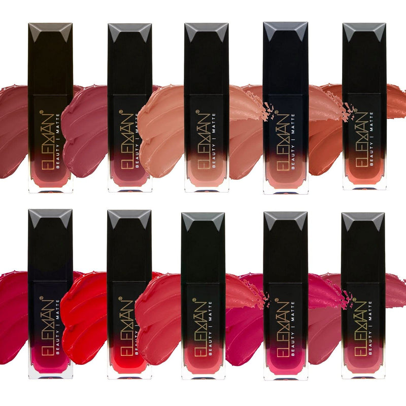 Eleman Liquid Matte Lipstick Terracotta Madrid Edition - Long Lasting Ultra-Pigmented - Vitamin E Infused No Drying Formula - Vegan And Cruelty-Free Ingredients 19 Oz Eleman Beauty