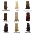 Dark Brown Hair Extensions For Women and Girls (3 PCS Set Invisible Wavy Thick Clip Extensions) Synthetic Thick Long Hair Pieces -16” Dailisy