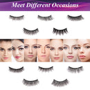 EARLLER 10 Pairs False Eyelashes Pack, 10 Styles of Mixed Mink Lashes, Reusable Handmade Makeup Lashes Set, Including 3D and 6D, Natural Look, Short and Long Lashes - Need Glue EARLLER