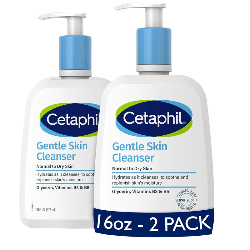 Cetaphil Face Wash, Hydrating Gentle Skin Cleanser for Dry to Normal Sensitive Skin, NEW 2 oz 12 Pack, Fragrance Free, Soap Free and Non-Foaming Infinity Warehouse