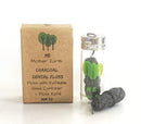 Vegan Biodegradable Bamboo Charcoal Dental Floss with Refillable Glass Container | Free Refill | Natural Candelilla Wax | 33yds x2 | Peppermint Essential Oil | Eco Friendly Zero Waste Oral Care ME MOTHER EARTH