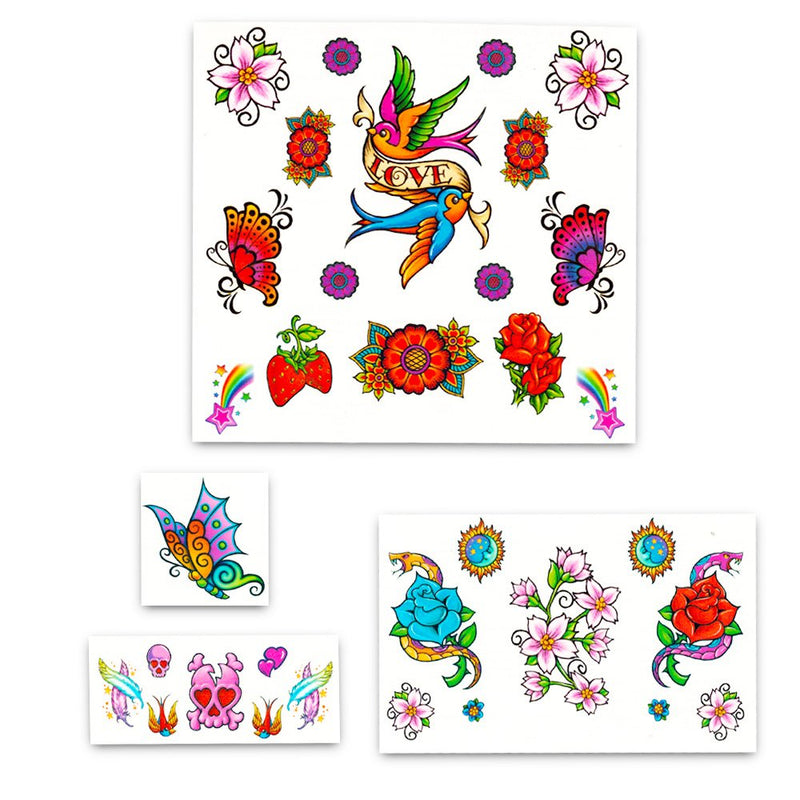 Set of 50 Temporary Tattoos, Classic Savvi