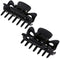 Camila Paris CP3027 French Hair Clip for Women, 1.5 inch Set of 2 Black Girls Hair Claw Clips Jaw Fashion Durable Styling Hair Accessories for Women, Strong Hold No Slip Grip, Made in France Camila