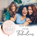 Birthday Gifts for Women - Not a Day Over Fabulous Gifts for Women Rose Gold Mirror I Birthday Gift Ideas for Her, Mom, Daughter, Sister, Aunt Co-Worker, Grandma or Friends Female CV CHARVORIA