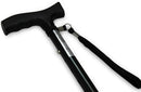 Pepe - Folding Cane, Canes for Men, Folding Cane for Men, Folding Canes for Women Adjustable, Folding Canes for Seniors, Foldable Walking Canes for Women, Fold up Cane with Strap, Black. PEPE Mobility