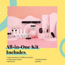 Beetles Dip Powder Nail Kit Starter, 6 Colors Nude Glitter Dipping Powder Set for DIY Salon Nail Art Manicure with Base Top Coat Activator Brush Saver Gifts for Women beetles Gel Polish Store