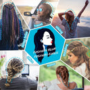 Hair Tail Tools, TsMADDTs 4Pack Hair Loop Tool Set with 2Pcs French Braid Tool Loop 1Pcs Elastic Hair Rubber Bands Remover Cutter 1Pcs Rat Tail Comb Metal Pin Tail Braiding Comb for Hair Styling, Blue TsMADDTs Store