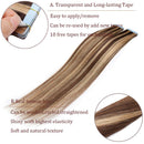 100% Remy Tape In Human Hair Extensions Real Human Hair Natural Seamless Skin Weft Invisible Double Side Tape Hightlight Balayage Long Silk Straight (12'',40g/20pcs,
