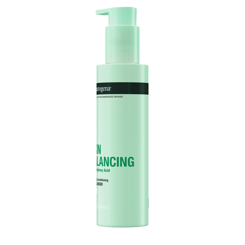 Neutrogena Skin Balancing Kaolin Clay Cleanser with 2% Polyhydroxy Acid (PHA), Mattifying & Conditioning Face Wash for Oily Skin, Paraben-Free, Soap-Free, Sulfate-Free, 6.3 oz Neutrogena