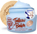 Copper Peptide GHk-Cu & Methylene Blue Infused Whipped Grass Fed Tallow Balm, Fine lines, Wrinkles, Eczema, Acne, Full body Moisturizer, For All Skin, With Organic Ingredients (1.7oz) Infinity Warehouse